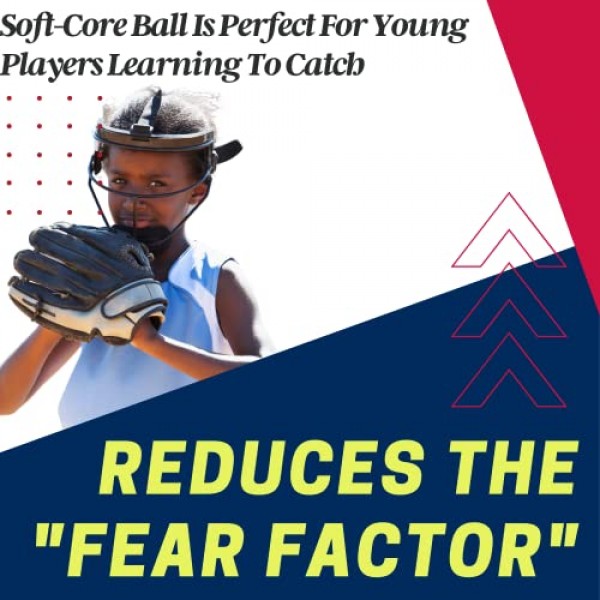 8U 및 6U 연령용 ProNine 10인치 소프트볼 공 - (멀티 팩) - 부드러운 고무 코어가 있는 소녀 청소년 소프트볼, 안전을 위한 저압축 연습 공, 코비 백과 함께 번들로 제공