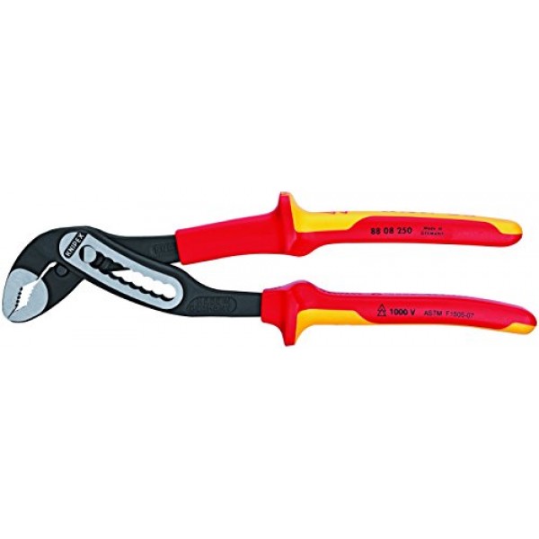 Knipex 989830US 10피스 1000V 절연 펜치, 절단기 및 드라이버 산업용 도구 세트