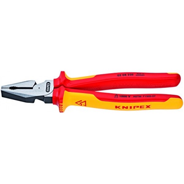 Knipex 989830US 10피스 1000V 절연 펜치, 절단기 및 드라이버 산업용 도구 세트