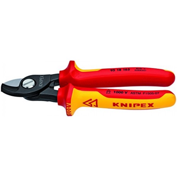 Knipex 989830US 10피스 1000V 절연 펜치, 절단기 및 드라이버 산업용 도구 세트