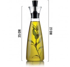 ALIXIN-올리브 오일 디스펜서. 주방용 유리 병 및 푸어러 주둥이 세트, 오일 및 식초 용기/디캔터, 드립리스 캡 주둥이, 액체 조미료 용기, 주방용 유리 디켄터 포함. (550M