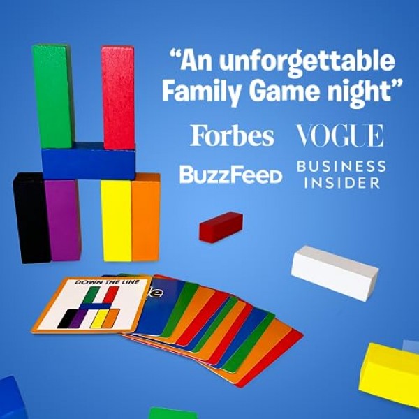 Uzzle Stack Royale 보드 게임, 어린이와 성인을 위한 빠르고 재미있는 가족 보드 게임, 4세 이상을 위한 컬러 블록 퍼즐 게임