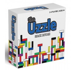 Uzzle Stack Royale 보드 게임, 어린이와 성인을 위한 빠르고 재미있는 가족 보드 게임, 4세 이상을 위한 컬러 블록 퍼즐 게임