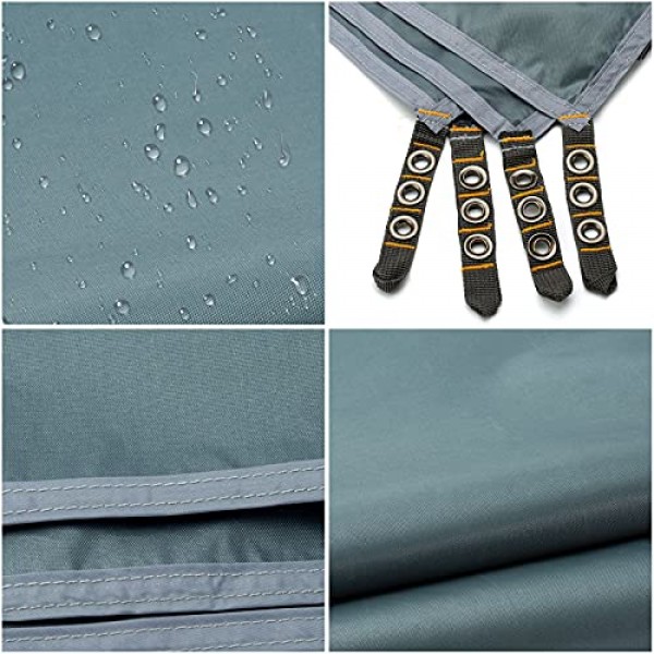 피크닉, 하이킹 및 기타 야외 활동을 위한 Drawstring 운반 가방이 있는 1-2-3-4인용 텐트 방수 캠핑 방수포를 위한 Bessport 텐트 발자국