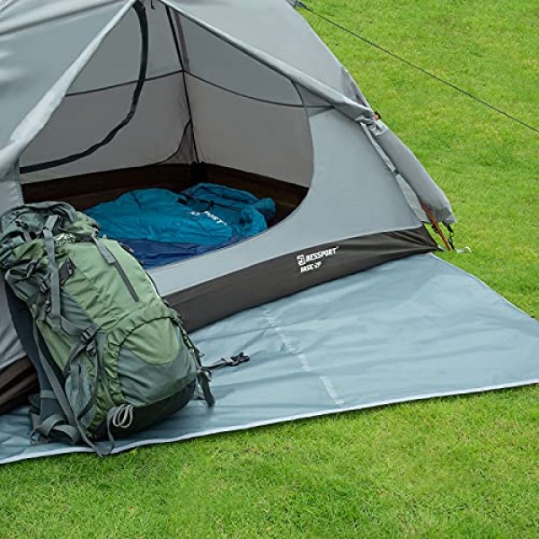 피크닉, 하이킹 및 기타 야외 활동을 위한 Drawstring 운반 가방이 있는 1-2-3-4인용 텐트 방수 캠핑 방수포를 위한 Bessport 텐트 발자국