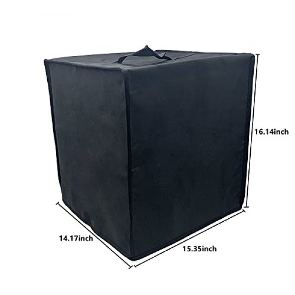 Iconites 1800W 10-in-1 / MOOSOO 1700W 10-in-1 / Cuisinart TOA-70 대류 에어프라이어 토스터 오븐용 검정색 정전기 방지 방수 방진 나일론 패브릭 프린터 커버 케이스 보호대