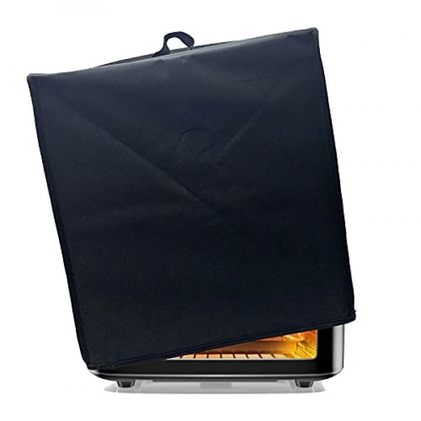 Iconites 1800W 10-in-1 / MOOSOO 1700W 10-in-1 / Cuisinart TOA-70 대류 에어프라이어 토스터 오븐용 검정색 정전기 방지 방수 방진 나일론 패브릭 프린터 커버 케이스 보호대