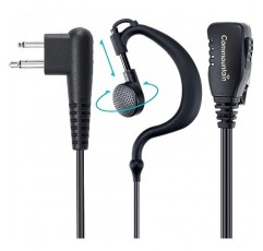 Commountain CP200D CP100D 이어폰 Motorola 라디오 R2 CP200 CP185 BPR40 BPR40D CLS1410 CLS1110 DTR700 DTR650 RDU4100 RDU4160D RMU2040 RMU2080D CLS CP, G 모양 귀고리 헤드셋 이어 피스