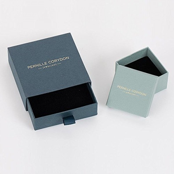 Pernille Corydon N385s 여성용 하트 목걸이 925-3D 실버 하트 펜던트 사랑 목걸이 / 자연의 모양 시리즈, 실버, 코리돈