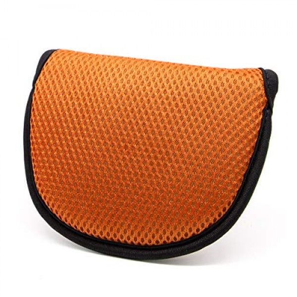 골프 퍼터 커버, 말렛 퍼터 헤드 커버 메쉬 골프 퍼터 헤드 커버 힐 샤프트 용 매직 테이프가있는 골프 헤드 커버 RH LH 적합 Odyssey Works Stroke Lab, Scotty Cameron