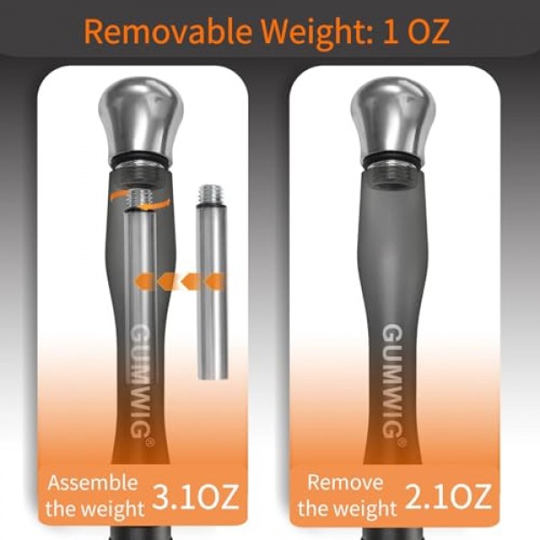 Gumwig 스피드 줄넘기, 남성용 탈착식 가중 더블 언더 줄넘기, 여성용 트레이닝 줄넘기, 자동 잠금 시스템으로 길이 조절이 용이함, 성인용 크로스핏 피트니스