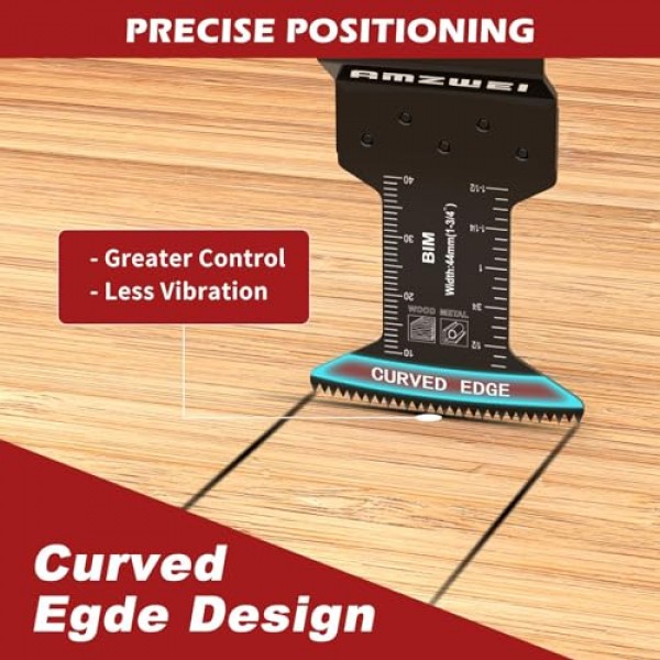 10 Pcs 이중 금속 진동 공구 블레이드 금속 절단, 부드러운 금속, 단단한 목재, 플라스틱, 진동 톱 블레이드 용 1-3/4 곡선 가장자리 멀티 도구 블레이드 Dewalt Milwaukee Bosch 