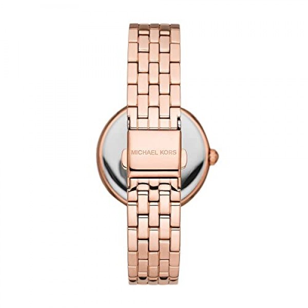 Michael Kors 여성용 시계 DIAMOND DARCI, 34mm 케이스 크기, 3개 바늘 무브먼트, 스테인리스 스틸 브레이슬릿