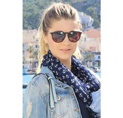 style브레이커 09020085 대형 타원형 렌즈와 금속 암이 있는 여성용 선글라스