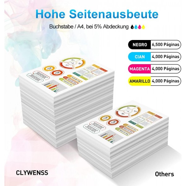 Clywenss TN-423 TN-421 토너 카트리지 Brother TN-423 TN-421 토너 용 Brother HL-L8260CDW HL-L8360CDW DCP-L8410CDN DCP-L8410CDW MFC-L8690CDW Press0 MFC-L4 패키지