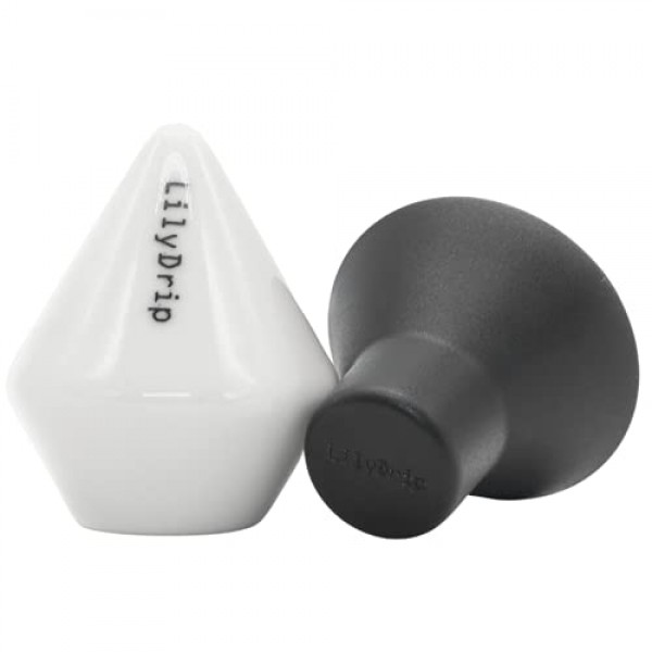 세라믹 푸어 오버 커피 메이커 세트 - 양조 커피 드리퍼로 커피 맛이 좋아지고 드립 유속이 향상됩니다. - 커피 바, 가정용 커피 액세서리 - LILY Coffee Add On Fits V60, Origami