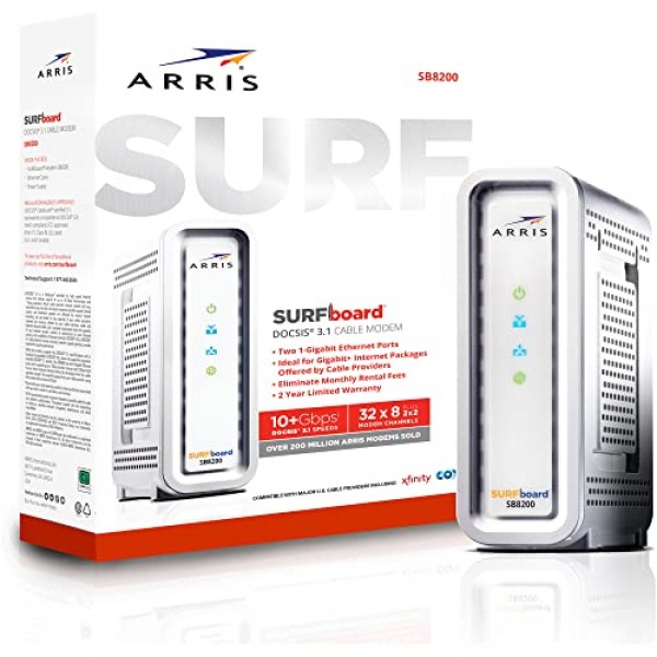 ARRIS 서핑보드 SB8200 DOCSIS 3.1 케이블 모뎀, 1000205