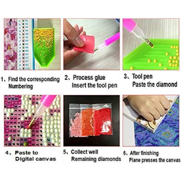 RAILONCH DIY 5D Diamant Painting Feder Bilder, 5D 다이아몬드 페인팅 Schmetterling 풀 드릴 세트, 5D Diamant Malerei Strass Stickerei 홈 월 장식(60x120cm)