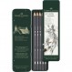 Faber-Castell Art and Graphic (Aquarelle Monochrome Set) 물탱크 브러시 및 수채화 연필 포함 Graphite Aquarelle, content HB, 2B, 4B, 6B, 8B 6종 세트