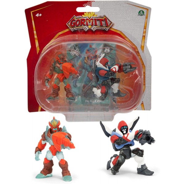 Gormiti - Mini Figures 5 cm Blister 2 pcs Series 3 Alfa Ikalos 및 Alfa Lord Helios Assortment 8 For Children Over 4 Years Valuable Games GRA35300
