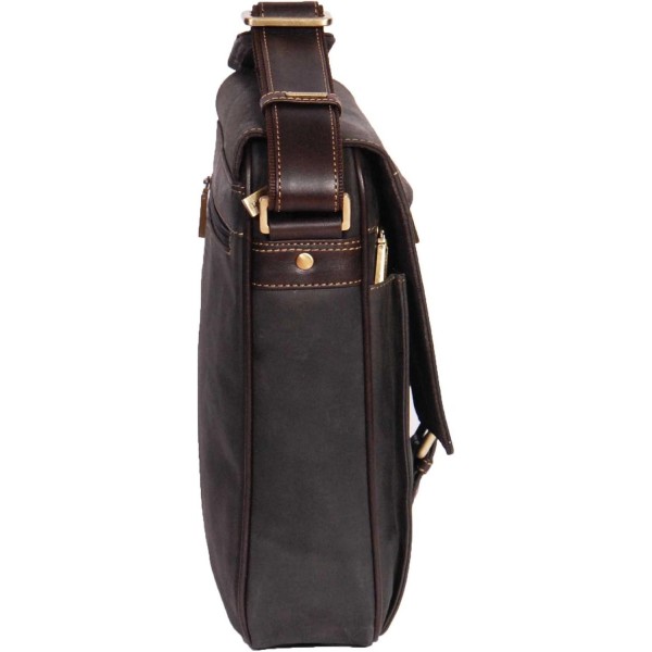 남성용 리얼 가죽 메신저 백 A110 브라운 숄더 ipad 주최자 빈티지 남자 가방