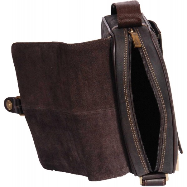 남성용 리얼 가죽 메신저 백 A110 브라운 숄더 ipad 주최자 빈티지 남자 가방