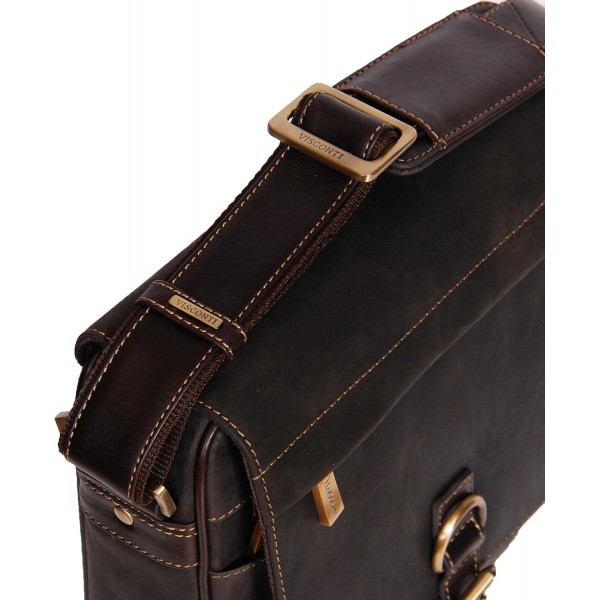 남성용 리얼 가죽 메신저 백 A110 브라운 숄더 ipad 주최자 빈티지 남자 가방