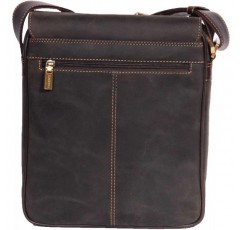 남성용 리얼 가죽 메신저 백 A110 브라운 숄더 ipad 주최자 빈티지 남자 가방