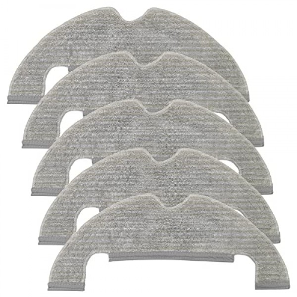 Styleshop777 Xiaomi Mi 로봇 진공 걸레 2 Ultra용 극세사 닦는 천 교체 - Dreame D10 Plus Mop(5개 팩)