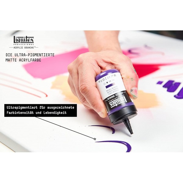 Liquitex 2059398 'Liquitex 프로페셔널 아크릴 구아슈, 구아슈 특성을 지닌 아크릴 페인트, 내광성, 방수, 59ml 도징 병 - Viridian Perm. Imit.59ml(1팩) Viridian Perm. 모방하다