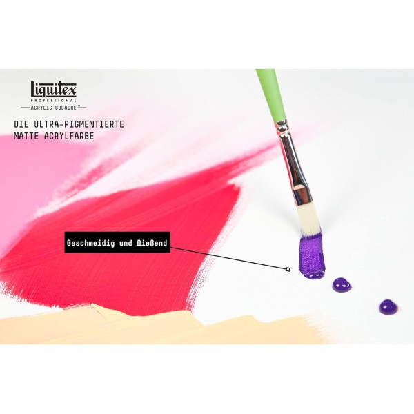 Liquitex 2059398 'Liquitex 프로페셔널 아크릴 구아슈, 구아슈 특성을 지닌 아크릴 페인트, 내광성, 방수, 59ml 도징 병 - Viridian Perm. Imit.59ml(1팩) Viridian Perm. 모방하다