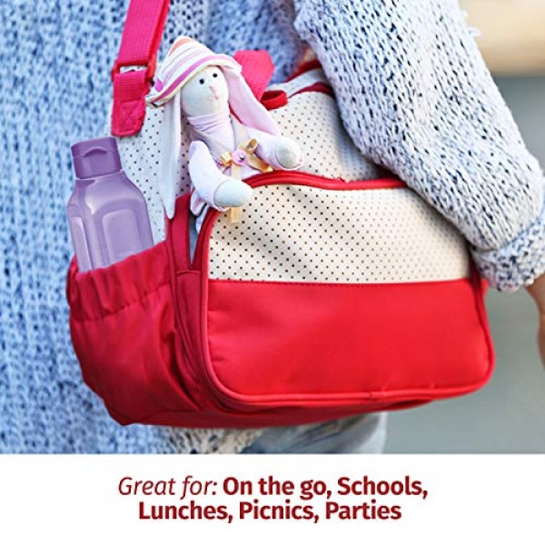 MILTON 스포츠 물병 사각 주스 상자 4개 세트 17온스 주스에 적합 우유 스무디 플라스틱 입이 넓은 재사용 가능한 누출 방지 음료수 병/학교 가방용 상자 도시락 상자 체