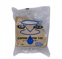 일반 TOYO PAPER #102 커피 필터 100개 원뿔 모양의 일회용 커피 필터 커피 드리퍼 위에 붓기 위한 1-4컵. 일본산
