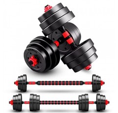 조절 가능한 덤벨 세트, 20/30/40/60/80lbs 프리 웨이트 - 덤벨 2개 세트 바벨로 전환 가능 홈 체육관, 여성 및 남성 장비용 경량 한 쌍