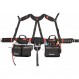 Hultafors Work Gear HT5617 Pro Framer's Combo Apron with yoke style 멜빵, 헤비 듀티 발리스틱 폴리에스터 공구 벨트, 전면 포켓, 2개의 스틸 해머 루프, 스틸 스트랩 클립, 27