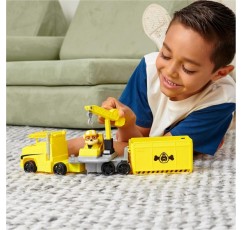 PAW PATROL 6065537 Big Truck Pups 장난감 트럭 잔해는 3세 이상용 액션 피규어 수집용 장난감으로 변형됩니다.