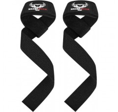 BEAST RAGE 역도용 리프팅 스트랩, 역도 스트랩 체육관 파워 운동 리프팅 손목 스트랩 패딩 처리된 면 남성 여성 지원 리프터 데드리프트 스트랩 하드 풀 운동 스트랩