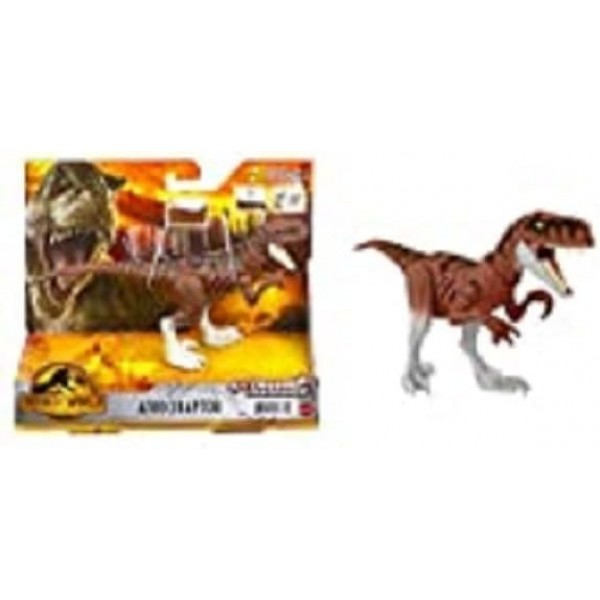 Giochi Preziosi World Jurassic Dominion - Extreme Damage Dinosaur ''Atrociraptor'' - 공룡 장난감 18 cm - 어린이용 공룡 전투 손상 GWN19 - 멀티컬러