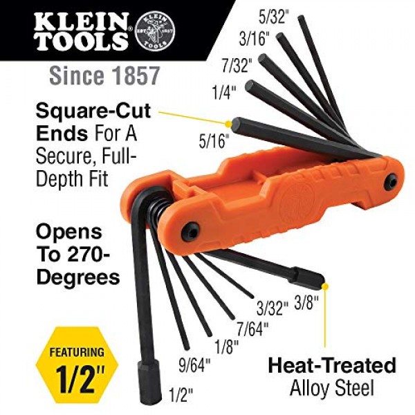 Klein Tools 80141 수공구 키트에는 펜치, 드라이버, 너트 드라이버, 백팩 및 기타 작업 현장 도구가 포함되어 있습니다(41피스)