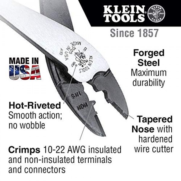 Klein Tools 80141 수공구 키트에는 펜치, 드라이버, 너트 드라이버, 백팩 및 기타 작업 현장 도구가 포함되어 있습니다(41피스)