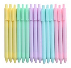 Yansanido 유창한 쓰기 펜, 15 Pcs 0.5mm 검정 잉크 롤링 볼 학생 및 학교 사무용품을위한 귀여운 젤 잉크 펜(15)