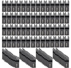 100PCS 진동 톱 블레이드, 퀵 릴리스 멀티 툴 블레이드 키트, 목재 플라스틱 금속 손톱 볼트 용 HCS 공구 블레이드, Dewalt Dremel Fein Worx Bosch Makita Milwaukee와 호환 가능