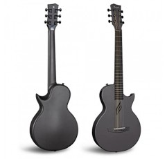 Enya Nova Go 탄소 섬유 어쿠스틱 기타 1/2 사이즈 초보자 성인 여행 Acustica Guitarra w/다채로운 포장의 스타터 번들 키트, 어쿠스틱 기타 스트랩, 공연 가방, 청소용 천, 끈(