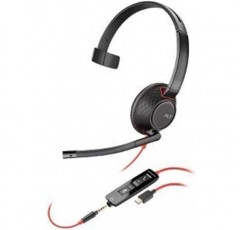 Plantronics - 207577-03 Blackwire C5210 헤드셋 - 모노 - USB 유형 A - verkabelt - 20Hz - 20kHz - OTH - 모노럴 - Supra-Aural - 노이즈 캔슬링 Mikrofon