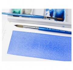 Winsor & Newton 5390606 Cotman Watercolor Synthetic Hair 바운스, 색상 전달력 및 포인트 정확도가 뛰어난 세트의 브러시 3개 - 원형 브러시 1, 3, 5번 3개 원형 브러시 3개 - 브러시 1번