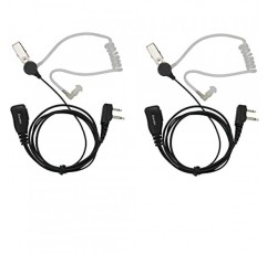 미드랜드 LXT600VP3 GXT1000VP4 LXT500VP3 GXT1050VP4 GXT1000XB GXT1030VP4(2팩)와 호환되는 마이크 2핀 어쿠스틱 튜브 헤드셋이 포함된 워키토키 이어폰