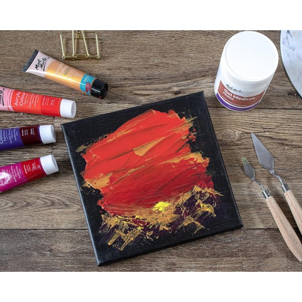 Mont Marte 아크릴 페인트용 미디엄 매트 - 250ml - 균일한 매트 마감을 위한 젤 미디엄