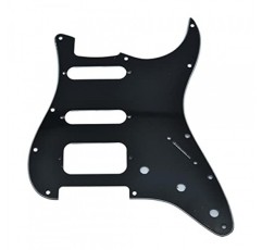 Dopro 11홀 Strat HSS 기타 픽가드 2스크류 험버킹 픽업 마운트(미국 FD Stratocaster Black 3 Ply용)