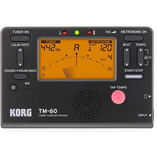 Korg TM60BK 튜너 메트로놈, 블랙