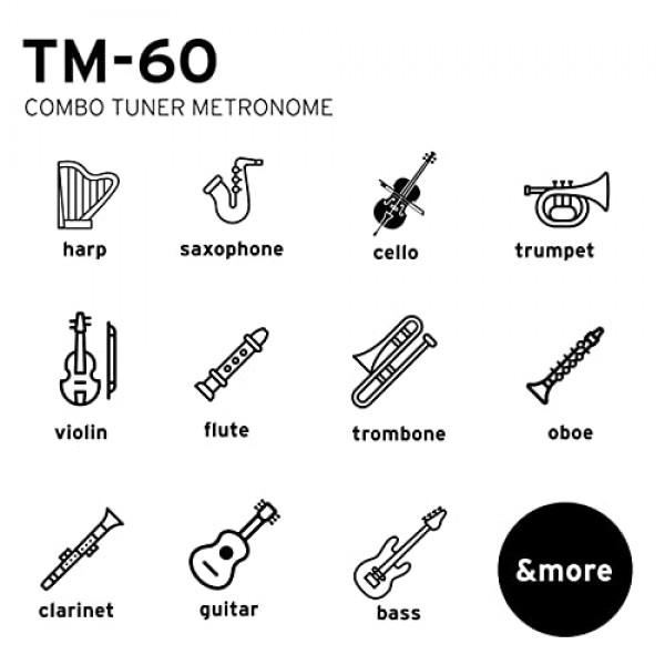 Korg TM60BK 튜너 메트로놈, 블랙
